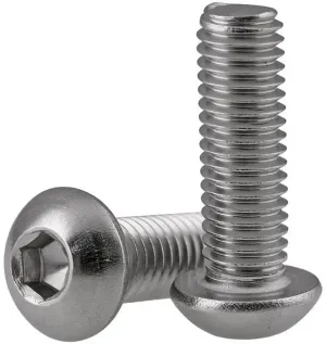 PARAFUSO CABEÇA OVAL COM SEXTAVADO INTERIOR AÇO INOX A2