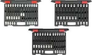 CAROLUS 3 JOGOS CHAVES 1/2" TORX+HEXAGONAL+XZN
