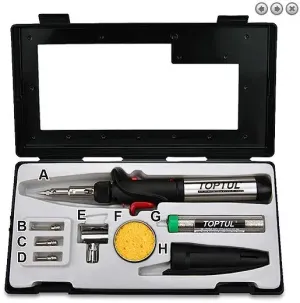 TOPTUL CONJUNTO DE FERRO DE SOLDA A GÁS EGAE0801