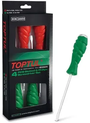 TOPTUL JOGO CHAVES PERFIL FENDA/PHILLIPS GO THRU GAAE0405