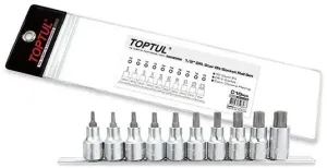 TOPTUL JOGO CHAVES DE CAIXA BITS TORX 1/2 GAAG1006