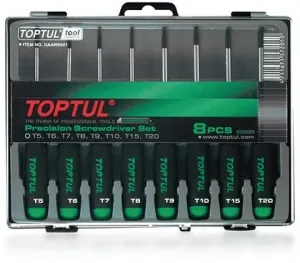 TOPTUL GAAW0801 JOGO CHAVES PARAFUSOS PRECISÃO PERFIL TORX