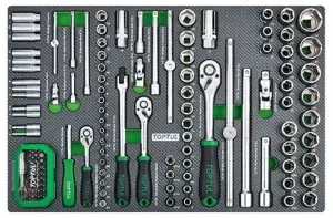 TOPTUL TABULEIRO JOGO CHAVES CAIXA 1/4",3/8" E 1/2" GEDC0611