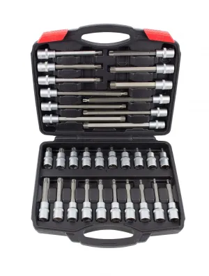 KIT CHAVES CAIXA C/ BIT TORX 1/2" 32PCS 6032