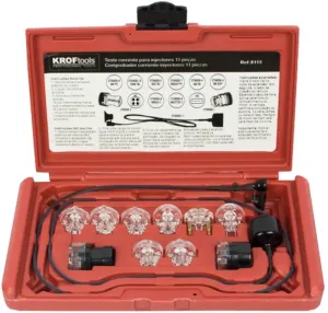 KROFTOOLS 8115 TESTE CORRENTE PARA INJECTORES 11PCS