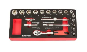 KROFTOOLS MODULO 020Pcs CHAVES CAIXA 3/8 8573