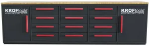 KROFTOOLS 8670 BANCADA DE TRABALHO COM GAVETAS 2,85MT