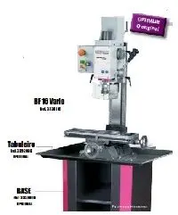 OPTIMUM ENGENHO FURAR E FREZAR C/ VARIADOR VELOCIDADE B16