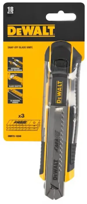 DEWALT DWHT0-10249 X-ACTO EM PLÁSTICO DE 18MM BLOQUEIO AUTO