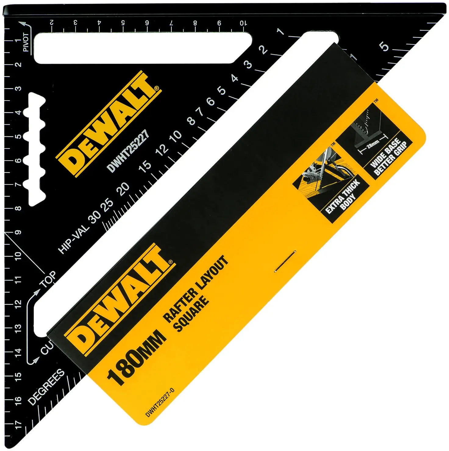 DEWALT DWHT25227-0 ESCUADRO MÉTRICO 18CM