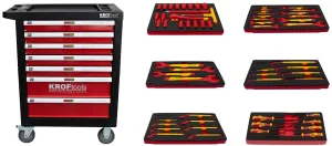 CARRO FERRAMENTA ISOLADA VDE 60 PEÇAS 8498V KROFTOOLS