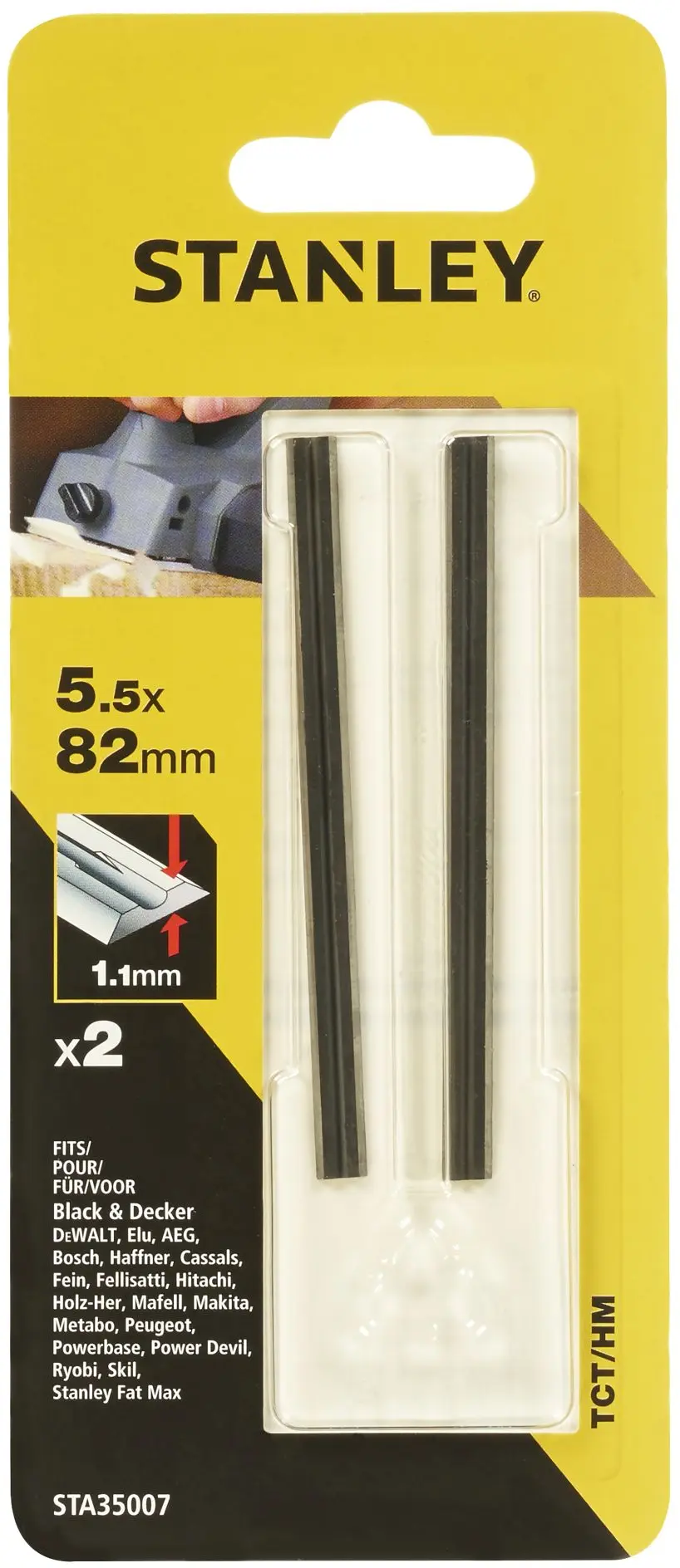 STANLEY STA35007-XJ LÂMINAS REVERSÍVEIS TCT PACK 2