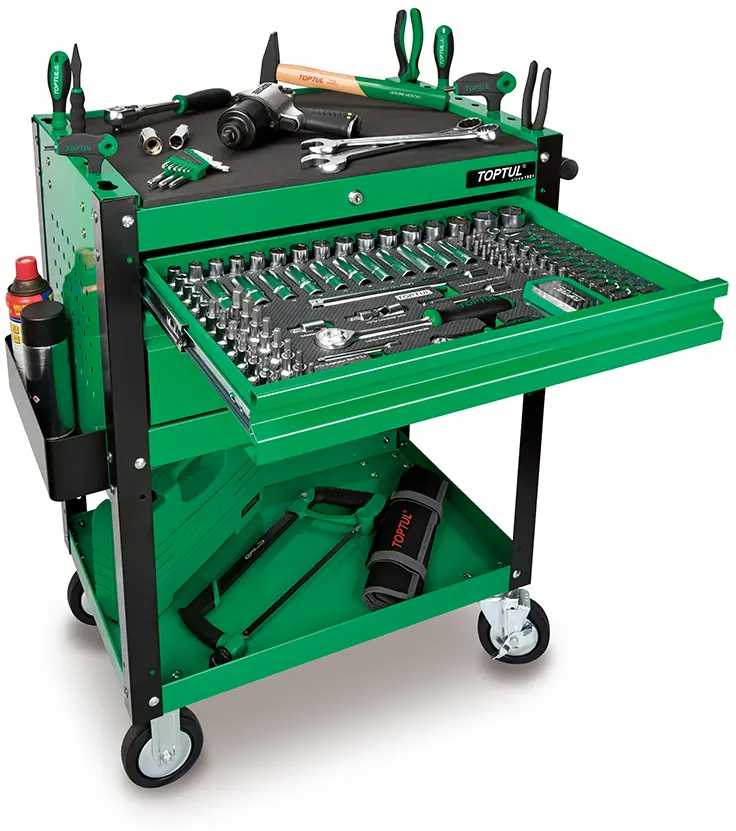 TOPTUL TCAD0206 CARRO SERVIÇO COM 2 GAVETA