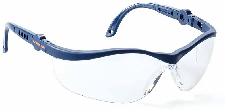 SAFETOP OCULOS VIDROS CLAROS C/HASTES AZUIS PATRIOT