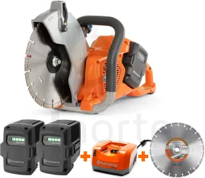 CORTADORA DE DISCO A BATERIA 250MM K 540I HUSQVARNA COMBO