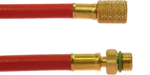 MANGUEIRA 1/4" COM 1/2" ACME 14MM VERMELHA 250CM