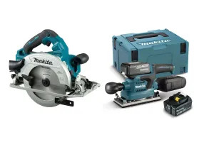 MAKITA SERRA CIRCULAR DHS783ZU + LIXADORA ORBITAL DBO380RTJ