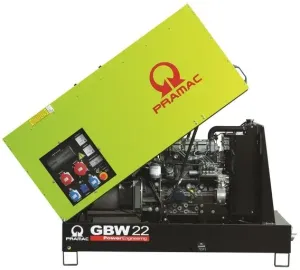 GERADOR DIESEL TRIFÁSICO INSONORIZADO PERKINS 22 KVA PRAMAC