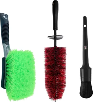 CONJUNTO 3 ESCOVAS LAVAGEM AUTO K2