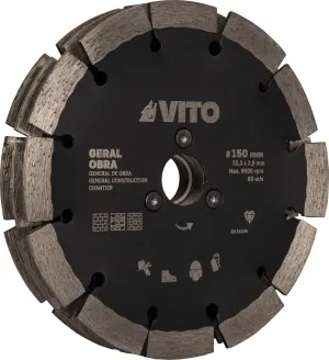 VITO DISCO DIAMANTADO SEGMENTADO GERAL OBRA PRO 3 EM 1 150MM