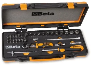 BETA JOGO DE CHAVES DE CAIXA 1/4" SEXTAVADAS 900