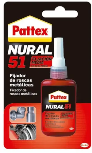 PATTEX NURAL 51 FIXADOR DE ROSCAS METÁLICAS 50ML