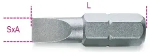 BETA BIT PERFIL FENDA 1/4" 861LP 0,6X4,5