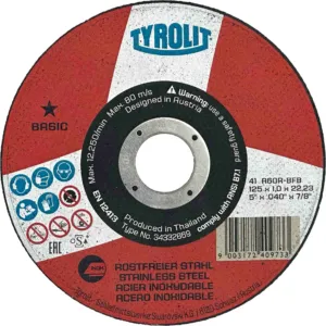 TYROLIT DISCO CORTE BASIC PARA AÇO INOX