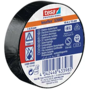TESA FITA ISOLADORA 53988 PRETA 10MX15MM