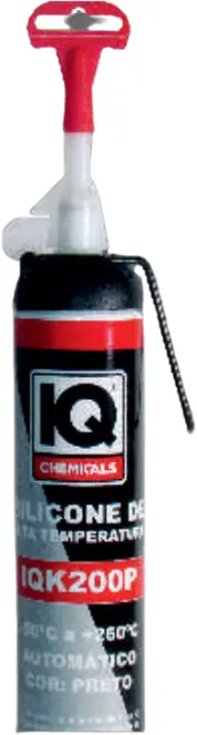 IQ CHEMICALS SILICONE JUNTAS PRETO ALTA-TEMPERATURA 200ML