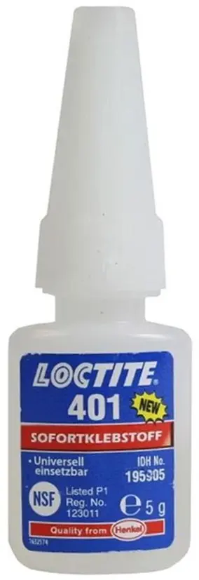 LOCTITE 401 COLA ADESIVO INSTANTÂNEO CIANOACRILATO 5 GR