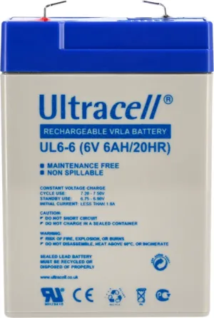 BATERIA CHUMBO ULTRACELL 6V/6AH